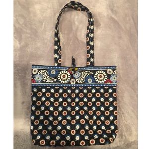 Vera Bradley Tote in Retired Night Owl Pattern